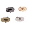 Mini Oval Twist Lock Turn Locks Metal Closure Buckle For Purse Wallet Women'S Handbag Shoulder Bag Accessories