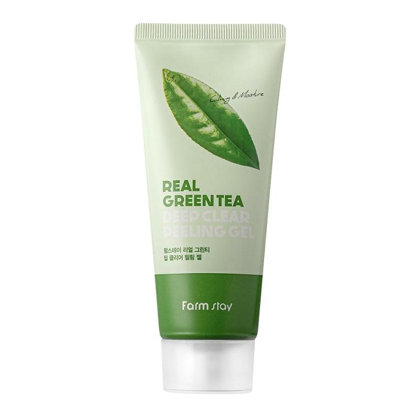 FARM STAY Гель-пилинг Real Green Tea Deep Clear 100 мл (3 варианта)