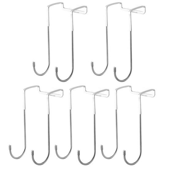 Наддверный крючок Сверхпрочный металлический двойной крючок для шкафа, кухонного шкафа, гардероба, ящика