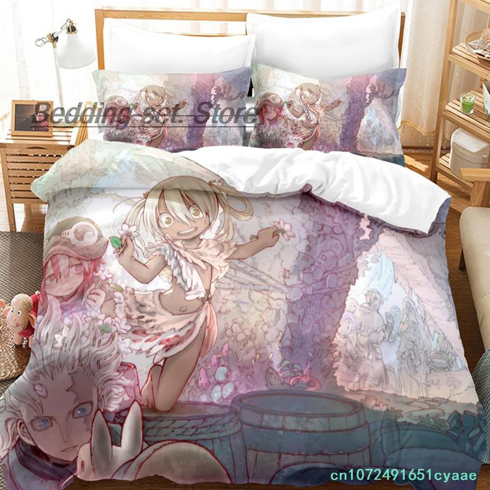 Новый постельный комплект Made In Abyss Односпальный Полуторный Двуспальный Кингсайз Комплект для кровати Взрослый Детский Спальня Комплекты пододеяльников 3D Аниме Комплект простыней