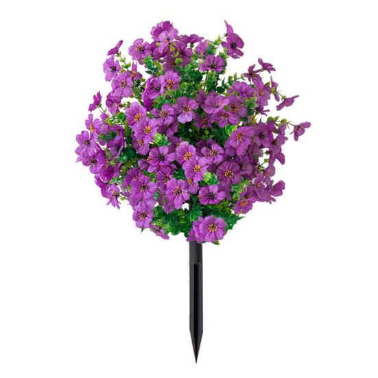 Искусственный цветочный кустарник с шипами, искусственная зелень, куст, дерево с цветами, садовые искусственные цветы, колышек для земли, фермерский дом, наружное украшение для крыльца патио