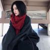 Однотонный Универсальный Утолщенный Теплый Шарф Студенческий Мужской и Женский Парный Шарф Женский Новый Зимний Стиль