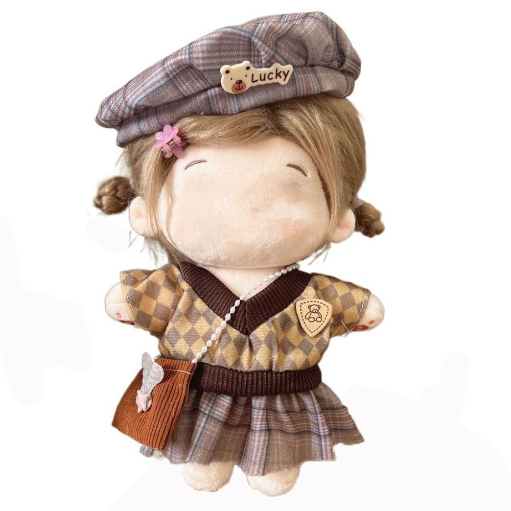 Одежда для куклы 20 см Аксессуары для куклы Головной убор Набор платьев Хлопковая мягкая кукла