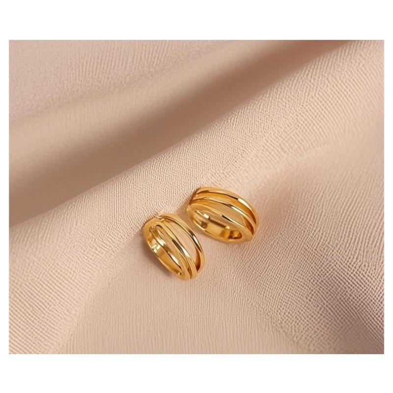 Женские серьги-кольца из серебра 925 пробы с застежкой из розового золота, продвинутые нишевые серьги
