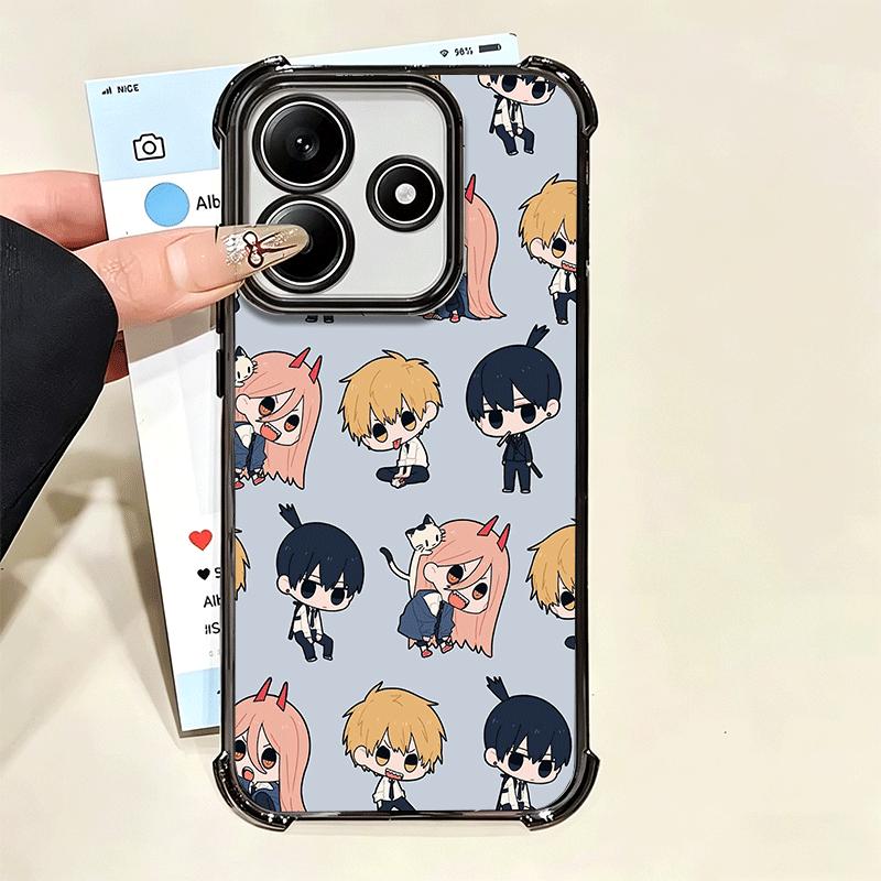 Милый аниме-персонаж CSM Мягкий чехол для телефона для Xiaomi Poco X7 X8 Pro Max X6 X5 X3 F8 Ultra F7 M8 M7 M5S Redmi 15C 15A 15 14C 13C 1