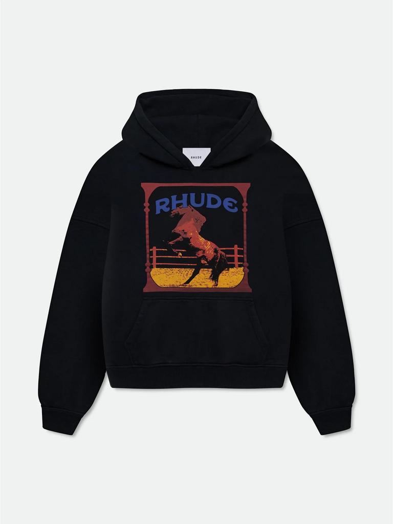 Толстовка с капюшоном RHUDE 25SS Геометрическая - Модная мужская куртка в европейском и американском стиле