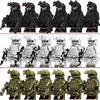 Building Blocks Ghost Special Forces Accessories Gun Backpacks Vests Belts Weapons Kids Toy
