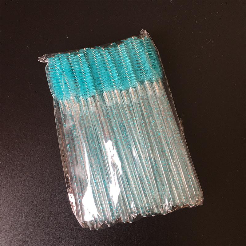 50шт одноразовые хрустальные кисточки для ресниц тушь палочки аппликатор прививки ресниц