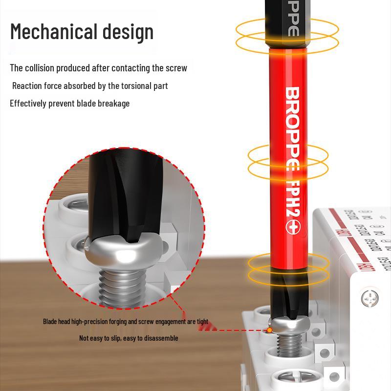 Улучшенная магнитная не скользящая электрическая насадка-отвертка для воздушных и панельных переключателей