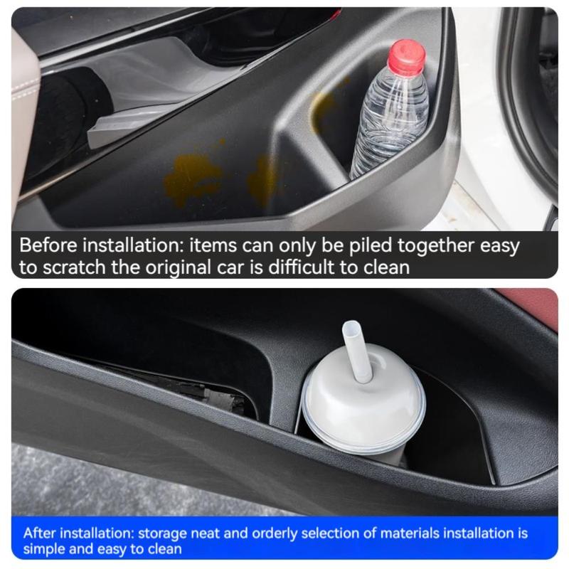 For BMW X3 G01 2025 4PCS Front Door Side Storage Box TPE ert Organizer Tray Liner Auto Interior Accessories