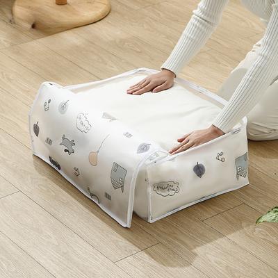 Сумки для хранения вещей, коробки для хранения одежды и одеял, прозрачные печатные сумки для стеганых одеял большой вместимости из хлопка