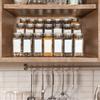 12PCS Glass Spice Jar Set, 120ml Square Seasoning Storage Bottles with Shaker Lids, Includes Pen, Stickers, Funnel, Kitchen Storage Organization Set