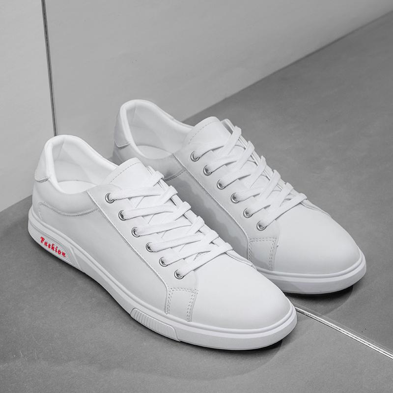 Простые черные кроссовки мужские повседневные туфли из натуральной кожи мужские кроссовки белые мужские кожаные туфли анти-плоские туфли 2024 Новинка