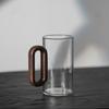 Glass Cup Glass Wood Single-layer Cup High Borosilicate Pyrex Tea Cup Large Capacity Drinking Water Coffee Cup