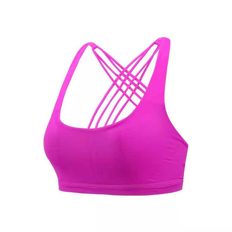 Women's Comfortably Padded Cross Back Sports Bra Vest For Gym Fitness And Yoga