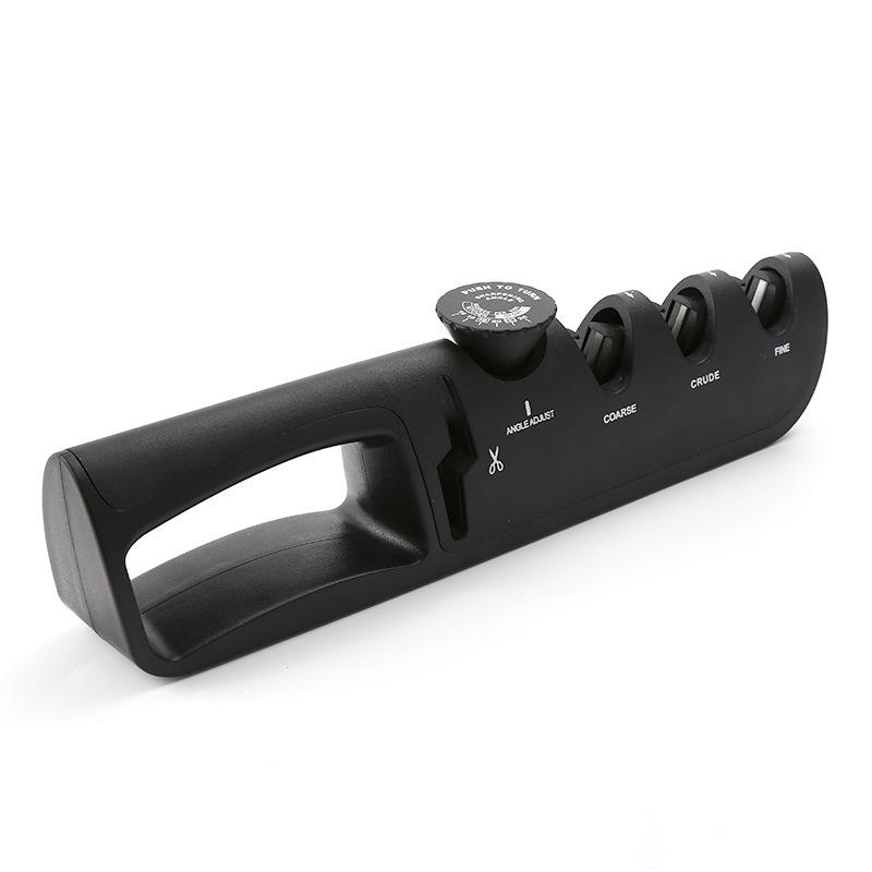 Точилка для ножей с регулируемым углом заточки, 4 ступени, профессиональный точильный камень для ножей, кухонная шлифовальная машина, точильный камень, инструмент для заточки ножей