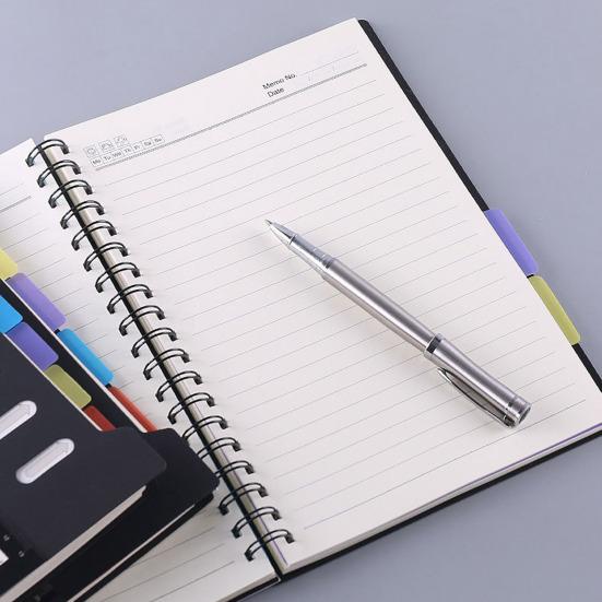 Спиральный блокнот с разделителями, гладкое письмо, утолщенная страница премиум-класса с кольцом для катушки A5/B5, блокнот-планировщик, офисные принадлежности