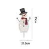 2d Snowman Inserted Led Lights For Christmas Decor For Courtyard Terrace Parties
