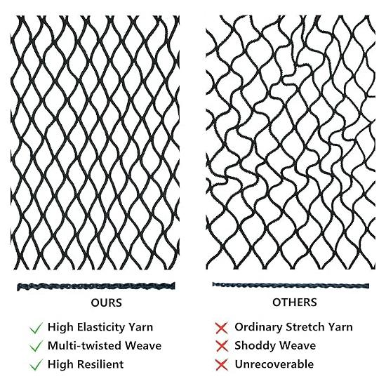 Highly elastic cargo net, simple truck bed cargo net storage rack, suitable for daily light trucks, 4'x4' can be stretched to 7'x7' (single layer)