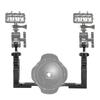 All Metal Dual Handheld Hand Grip Diving Flashlight Bracket Underwater Sports Camera Holder Stabilizer