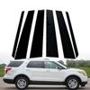 Для Ford Explorer 2011 2012 2013 2014 2015 2016 2017 2018 6 шт. Накладки на стойки дверей и окон автомобиля Декоративная наклейка