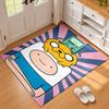 Adventure Time Carpet Door Mat for Living Room or Bedroom Protective Mat Under Chair Office Decoration Christmas Gift Birthday Present
