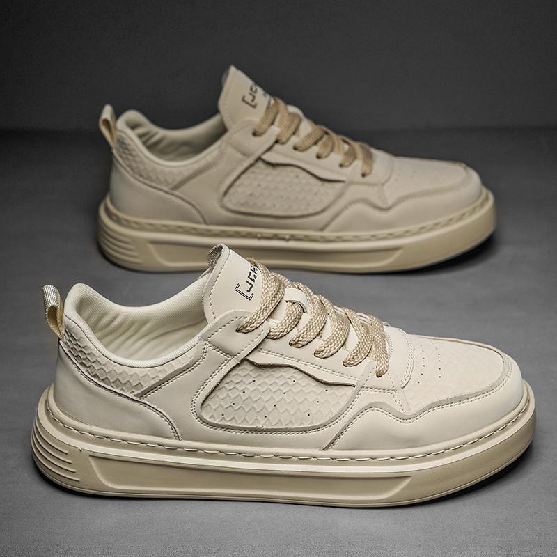 Легкие мужские кроссовки из натуральной кожи, белые туфли, модные дышащие ретро-кеды для тренировок, спортивная повседневная обувь для студентов