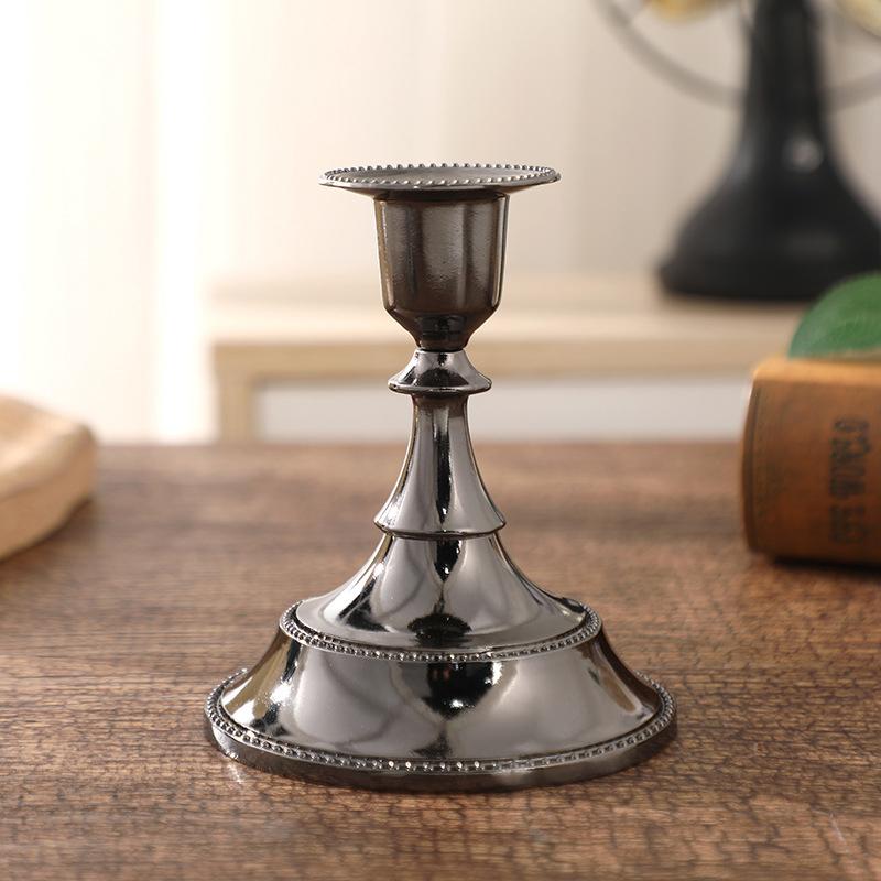 Железное искусство DIY Декоративные изделия ручной работы Подсвечник для гостиной Украшения для рабочего стола Атмосфера Уникальный металлический домашний декор для вечеринки