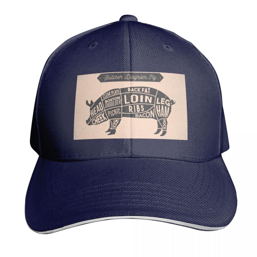 Diagram Pig Baseball Cap Luxury Hat golf hat genuine luxury Women cap western Hat Womens Beach Outlet Unisexs