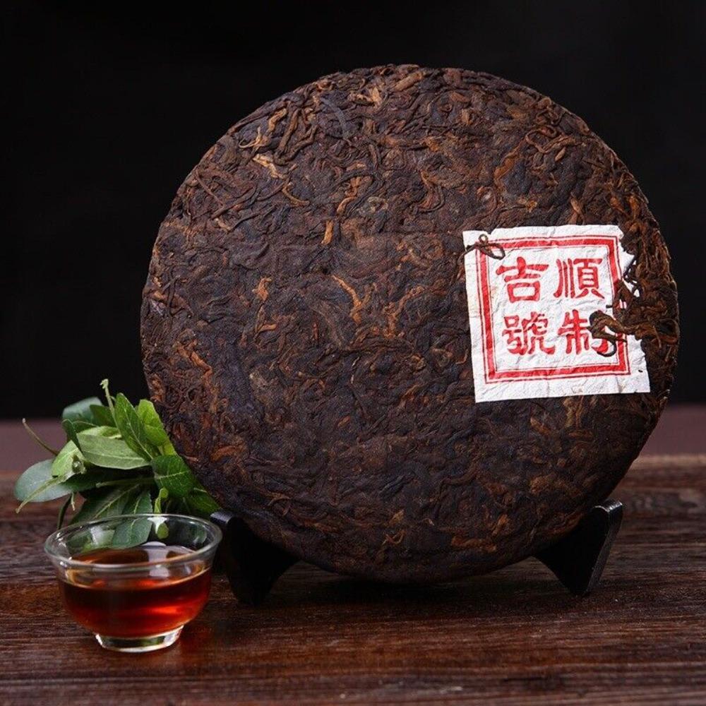 Чай Пуэр Menghai Ripe Tea Cake Yunnan Qizi Cake Чай Пуэр 357г