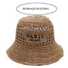 Hollow Crochet Bucket Hat Letter Embroidery Crochet Hat Vintage Fishing Hat  For Women