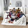 Sport Basketball K-KobeS J-Jame-s Great Flannel Blanket Soft Throw Blanket Art For Home Decor Bedroom Bed Sofa Picnic Fans Gift