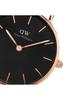 Год импорта Daniel Wellington DW Watch Petite Ashfield 36mm Clock Watch Brand Стильный сетчатый черный розовое золото Подарок для парня и девушки Подарок Простой