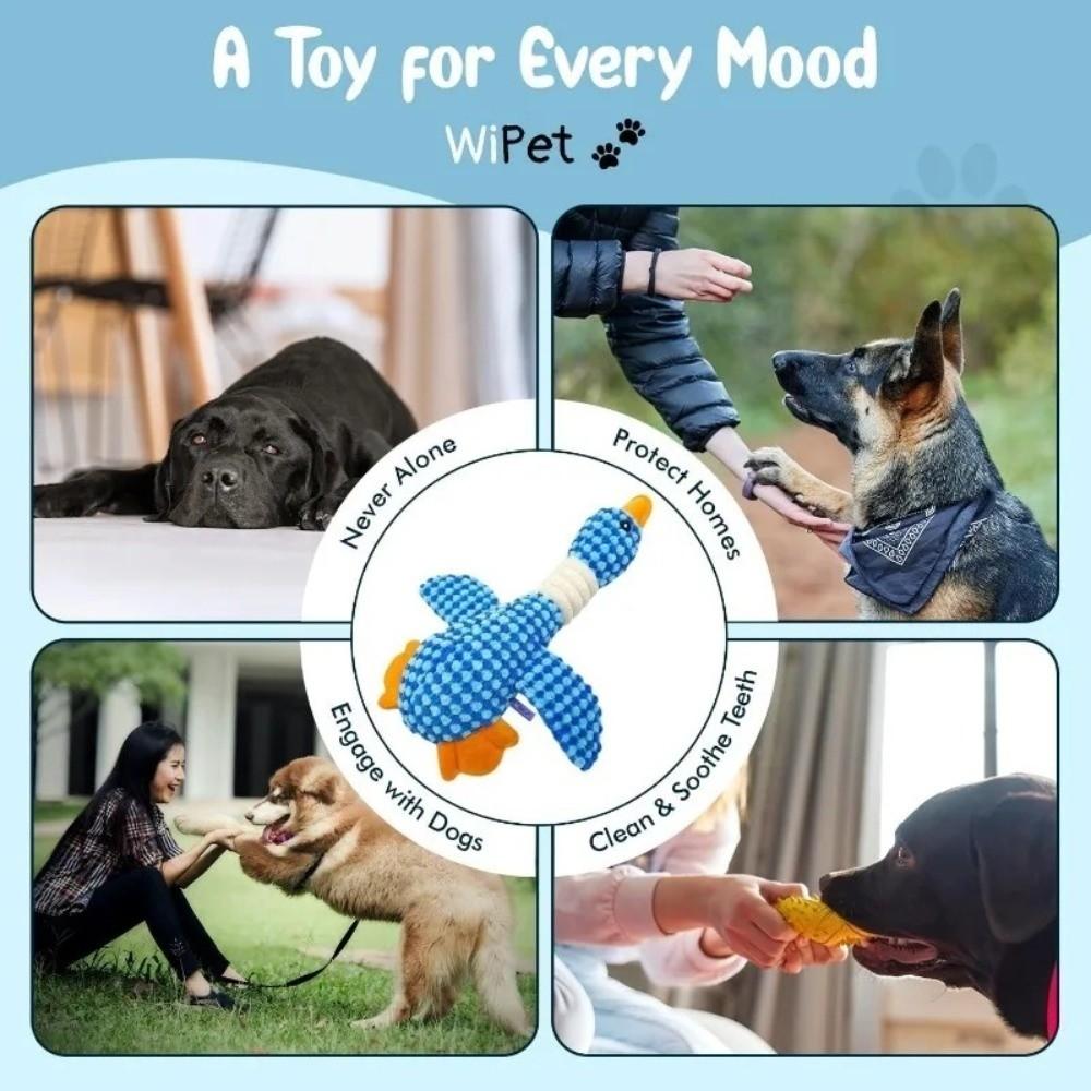 Fun Quacking Pet Toys Teeth Cleaning Dog Plush Toys Creative Puppy Molar Chew Toy Dog