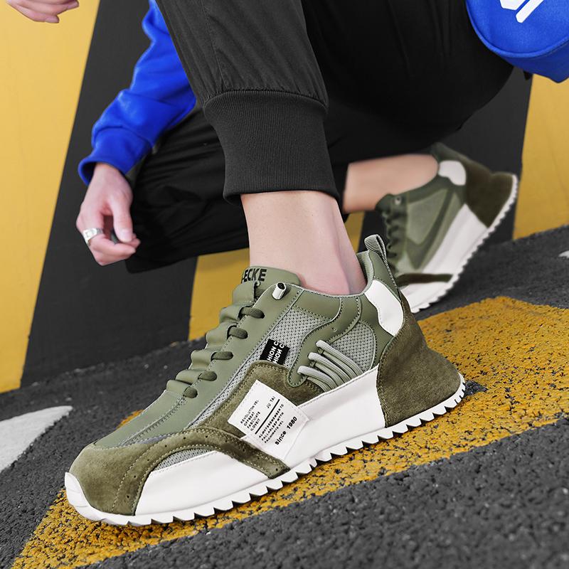 Четыре сезона зеленые мужские модные кроссовки сетчатые дышащие повседневные кроссовки мужские удобные низкие туфли на платформе для мужчин кроссовки