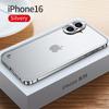 Металлический чехол для телефона для iPhone 17 11 12 13 14 15 16 Pro Max Чехол из алюминиевого сплава с полной защитой объектива для iPhone 13 mini Металлический чехол с гальваническим покрытием для задней панели