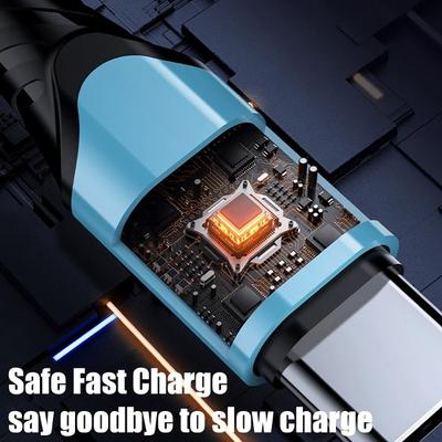Кабель USB C для быстрой зарядки 240 Вт 5 А, кабель для быстрой зарядки Type C для передачи данных для iPhone Samsung S24 Realme Xiaomi 14 Huawei OPPO OnePlus