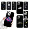Чехол для телефона Космос Луна Астронавт Вселенная Для iPhone 17 Air 15 16 16e 11 12 13 14 Pro Max Чехол Для iPhone 17 Air Max Plus Fundas