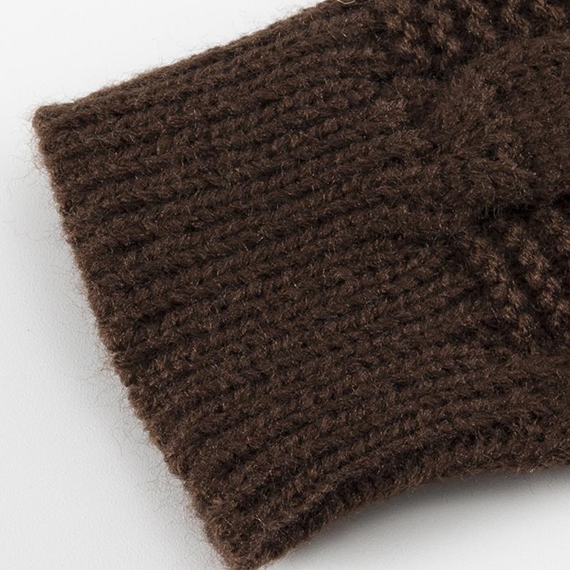 Теплые длинные перчатки без пальцев, утеплители для рук, утолщенные трикотажные эластичные женские 1 пара эластичных варежек для зимы для женщин