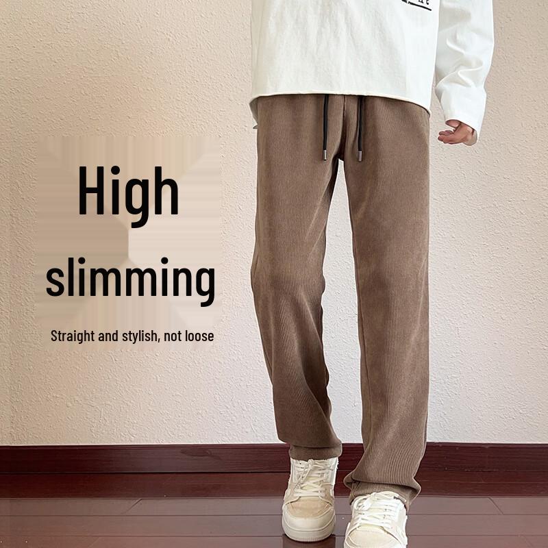 Warrior Men's Straight-Leg Chenille Casual Pants