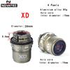 NOVATEC-Корпус кассеты из алюминиевого сплава, Задняя втулка, Freehub Wheel, XD, XDR, AL7075, 4 пары, 11, 12 скоростей, D792SB, D772SB, D412SB