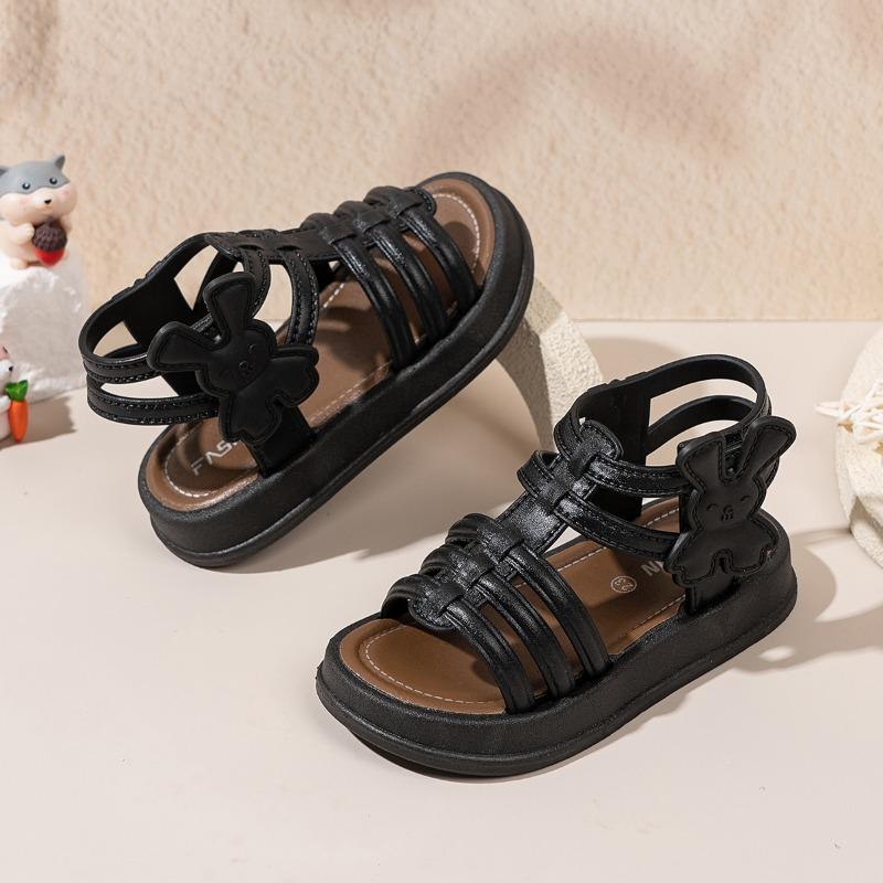 Thick Bottom Children Cute Girl Summer Sandals Causal Sandals Open-toe Hollow-out Kids Fashion Beach Versatile Sandals