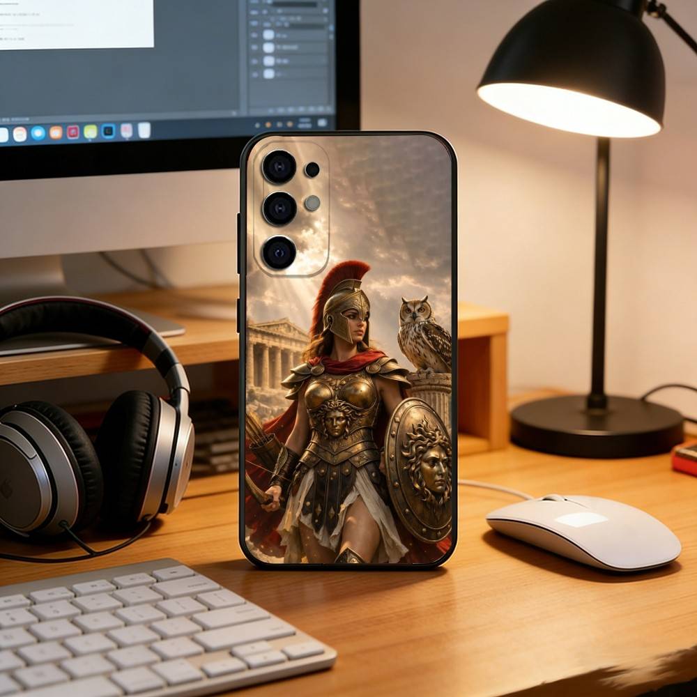 Athena Phone Case For Samsung S25,S24,S21,S22,S23,S30,Ultra,S20,Plus,Fe,Soft Silicone Black Cover