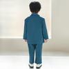 Stylish Children Suit Set Trendy Kids Blazer T-shirt Pants Three-piece Page Boy Wedding Outfits Gentleman Piano Performance Formal Costumes