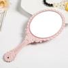 Handheld Vanity Mirror Vintage Carved Makeup Mirror Hand Mirror Pocket Mirror Makeup Vanity Cosmetic Compact Mirror for Women