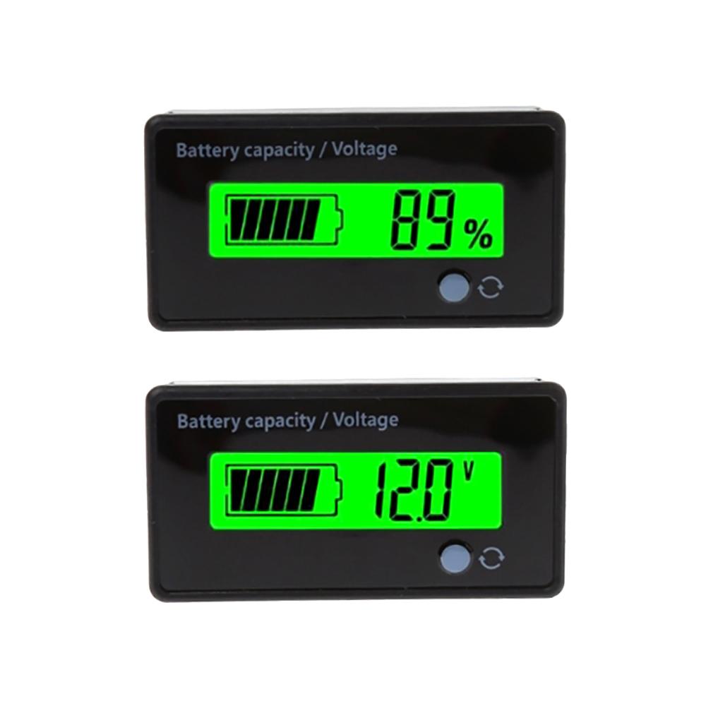 7-111V 6-71V 11V 11V 18V Lead Acid Lithium Battery Capacity Indicator Car Motorcycle Digital Voltmeter Voltage Tester Meter Tool