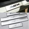 Автомобильный Стайлинг Для ASX 2013-2018 автомобиль нержавеющая сталь Накладка на порог/дверной порог Защитная накладка на задний бампер