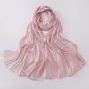Unilateral golden chain Sunscreen shawl Shining Ramadan Long Scarf Chiffon Hijab Veil  Outdoor