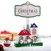 Christmas Wooden House Table Sign Merry Christmas Wood Table Signs Christmas Winter House Ornaments Decorative Table Centerpiece