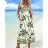 Summer New Printed Halter Dress and Beach Long Dress